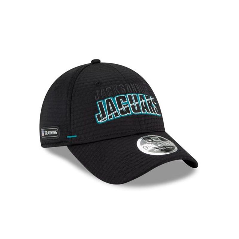 NFL Jacksonville Jaguars Official Summer Sideline Stretch Snap 9Forty Snapback (ZLB7098) - Black New Era Caps